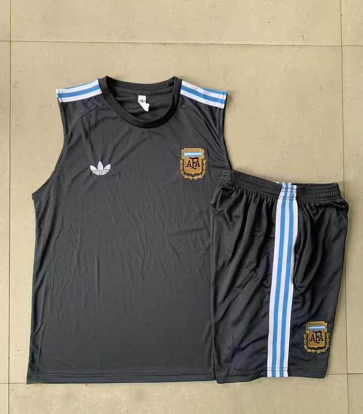 Kit Regata Argentina 25/26 - Grafite Escuro/Branco/Azul