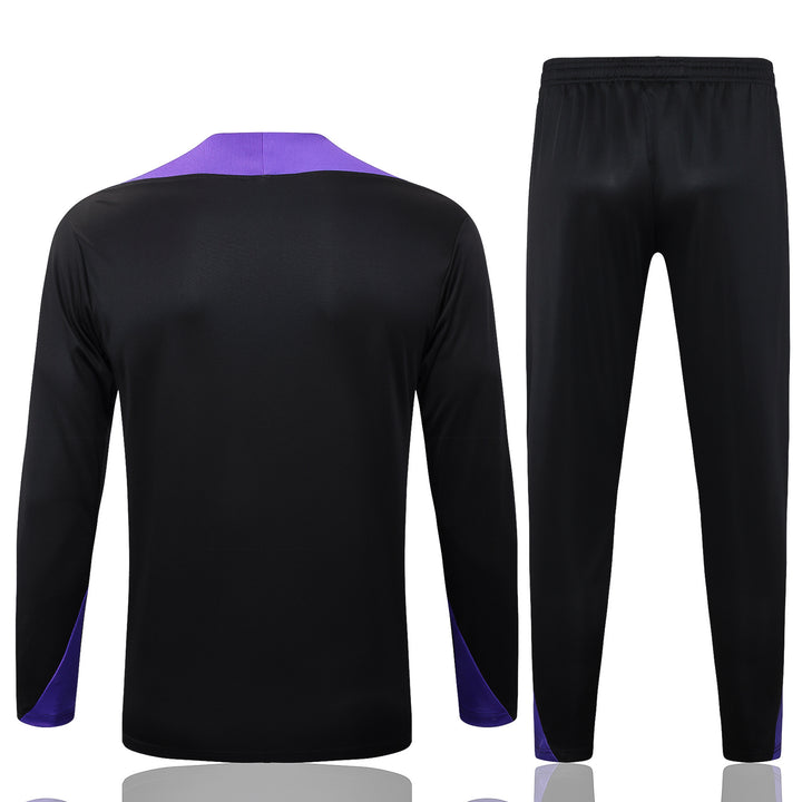 Conjunto Treino Barcelona 25/26 - Preto/Roxo