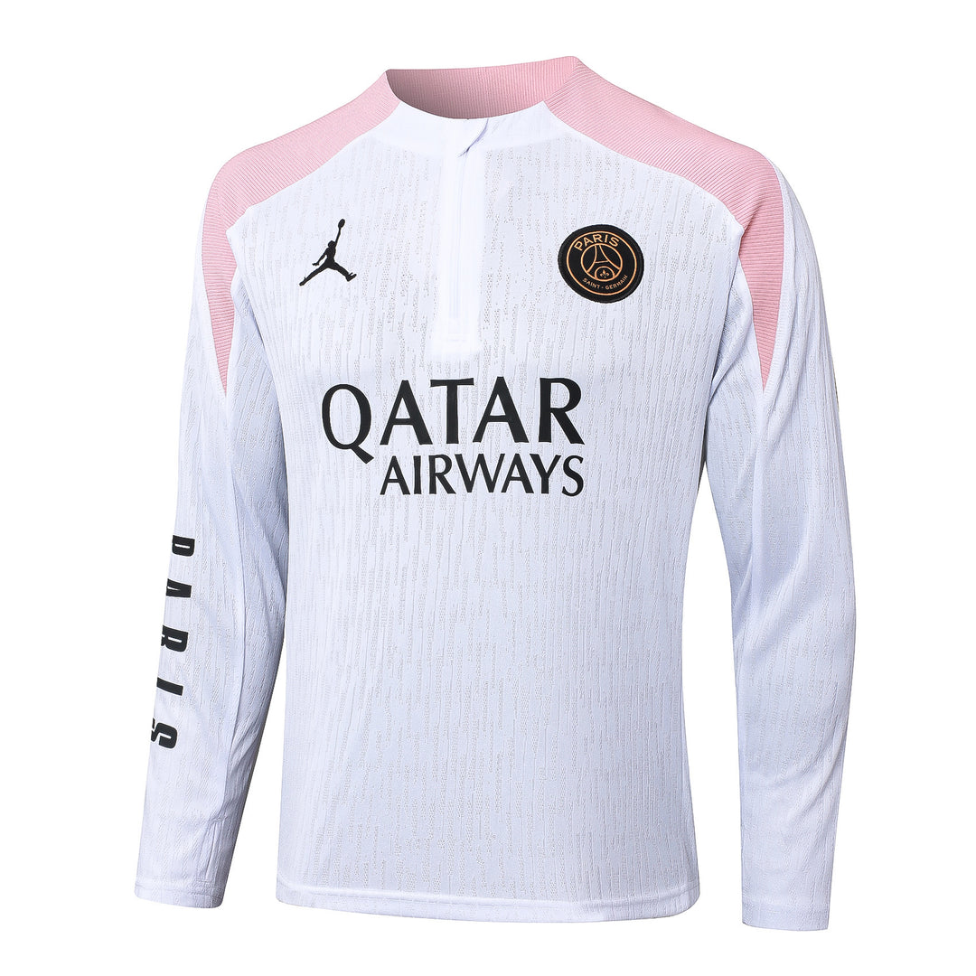Blusão PSG 2025/26 - Branco/Rosa Claro