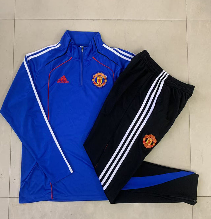 Conjunto Treino Manchester United 25/26 - Azul Royal/Preto