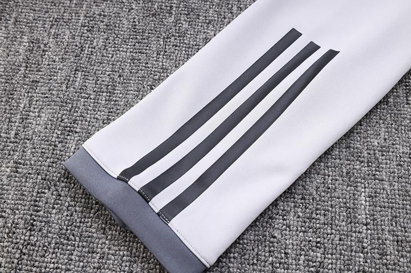 Blusão Treino Adidas - Cinza/Branco
