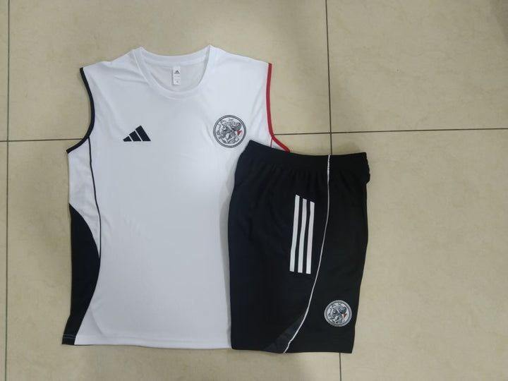 Kit Regata Ajax 25/26 - Branco/Preto/Vermelho