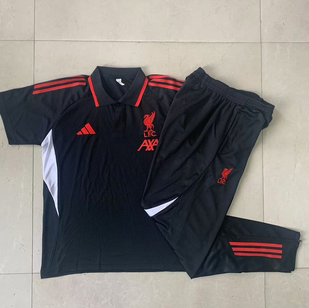Kit Polo Liverpool 25/26 - Preto