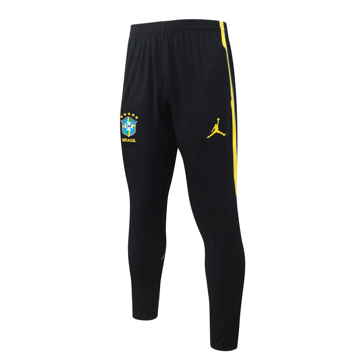 Conjunto Treino Brasil 26/27 - Preto/Amarelo/Vermelho