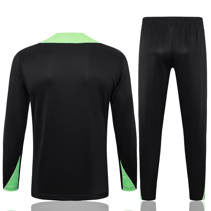 Conjunto Treino Brasil 24/25 - Preto/Verde Menta