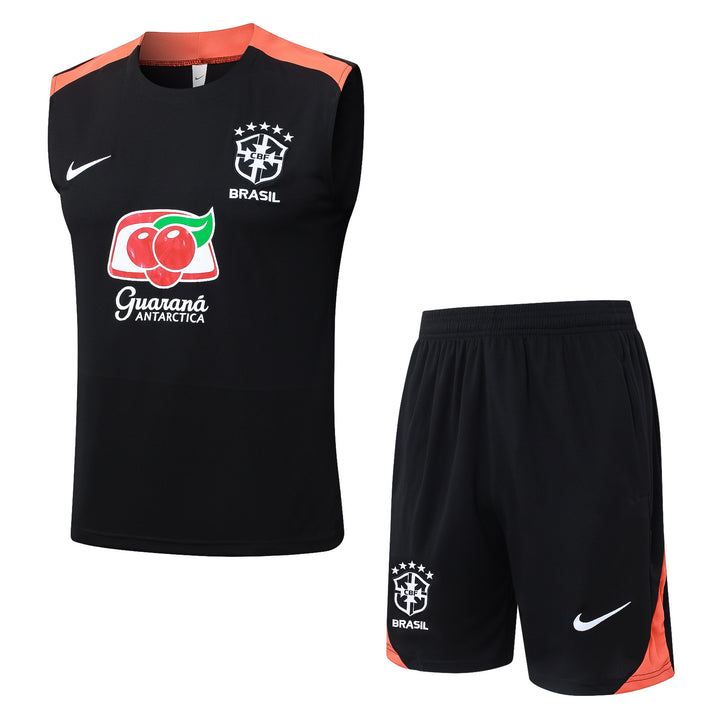 Kit Regata Brasil 25/26 - Preto/Salmão