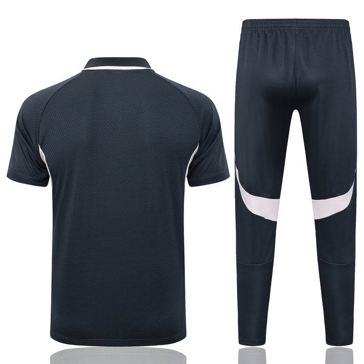 Kit Polo Real Madrid 25/26 - Preto grafite