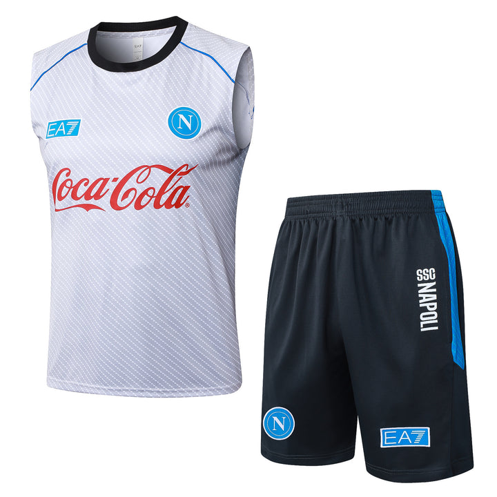 Kit Regata Napoli 25/26 - Branco/Preto/Azul Capri