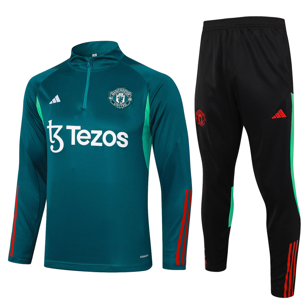 Conjunto Treino Manchester United 23/24 - Verde Água