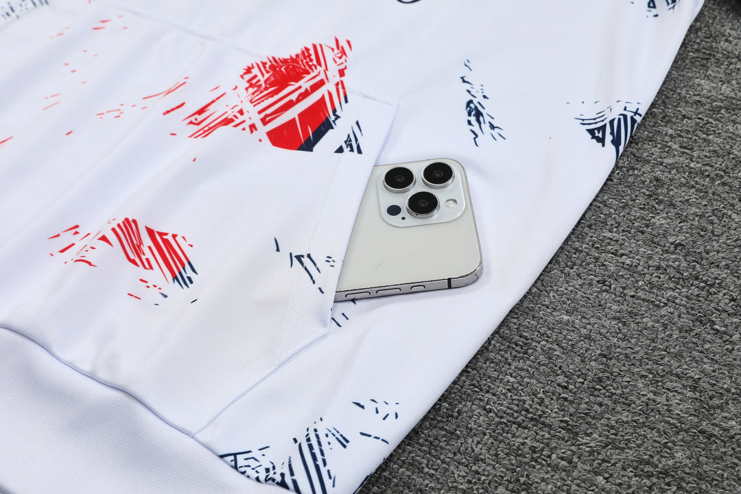 Blusão PSG 2024/25 Branco II - Capuz