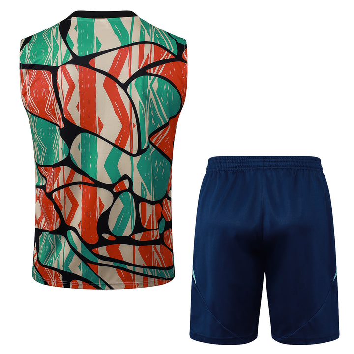 Kit Regata Arsenal 24/25 - Bege/Verde/Vermelho