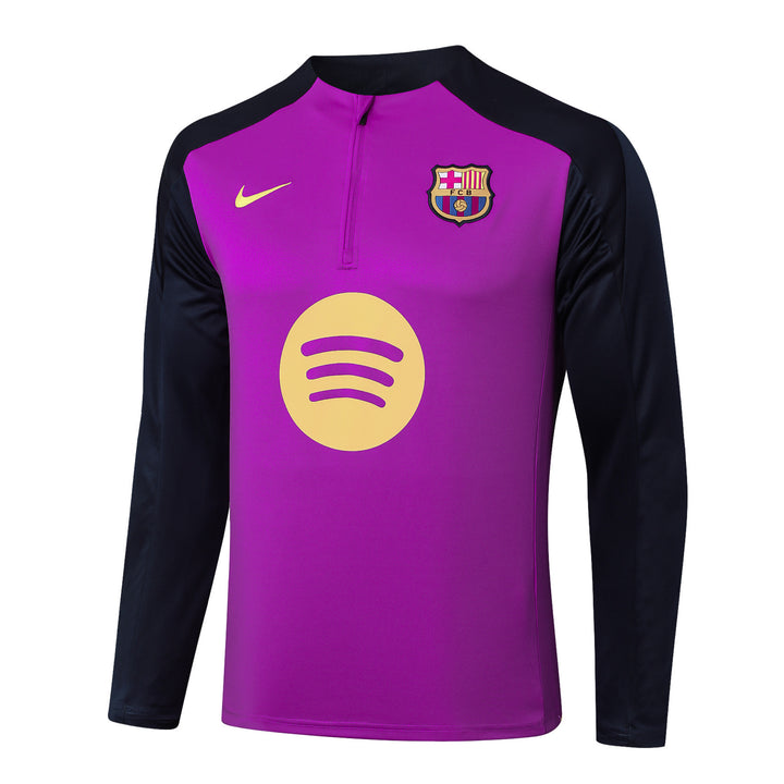 Blusão Barcelona 2025/26 - Rosa Choque/Azul Marinho