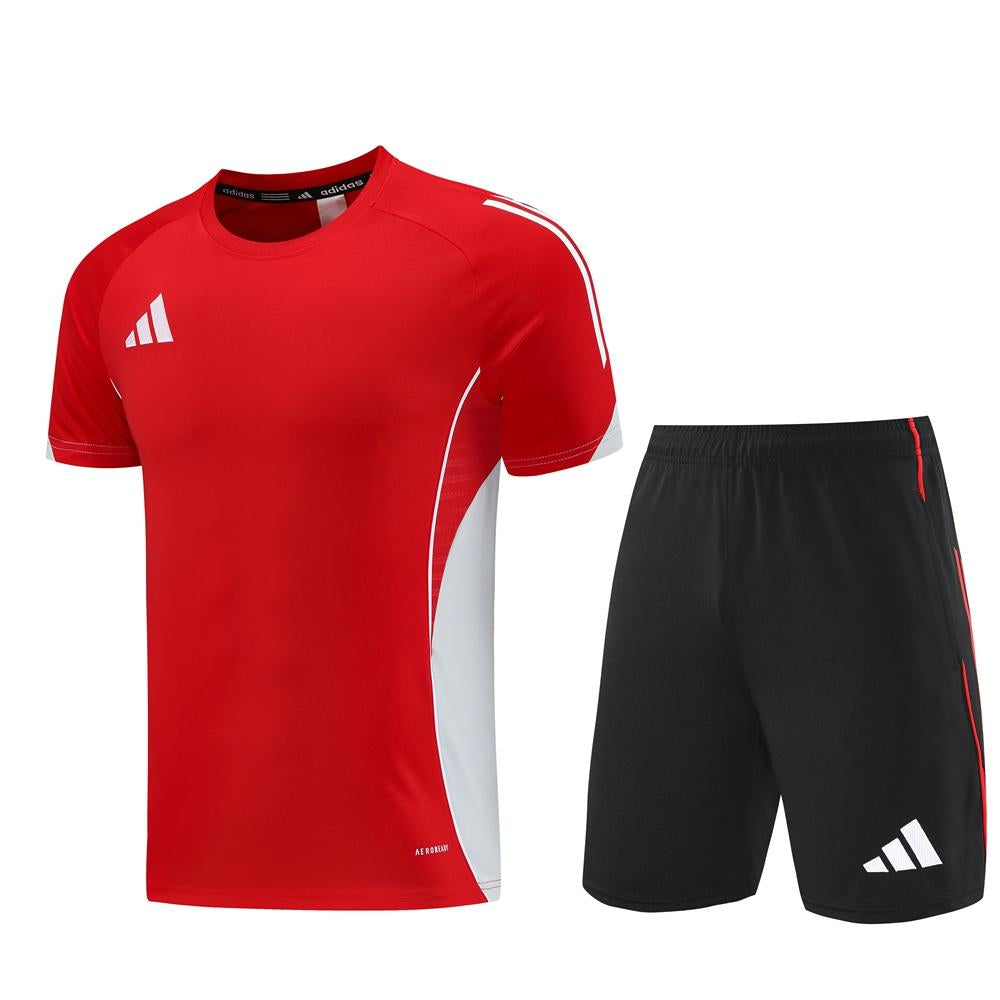 Kit Adidas - Vermelho/Cinza