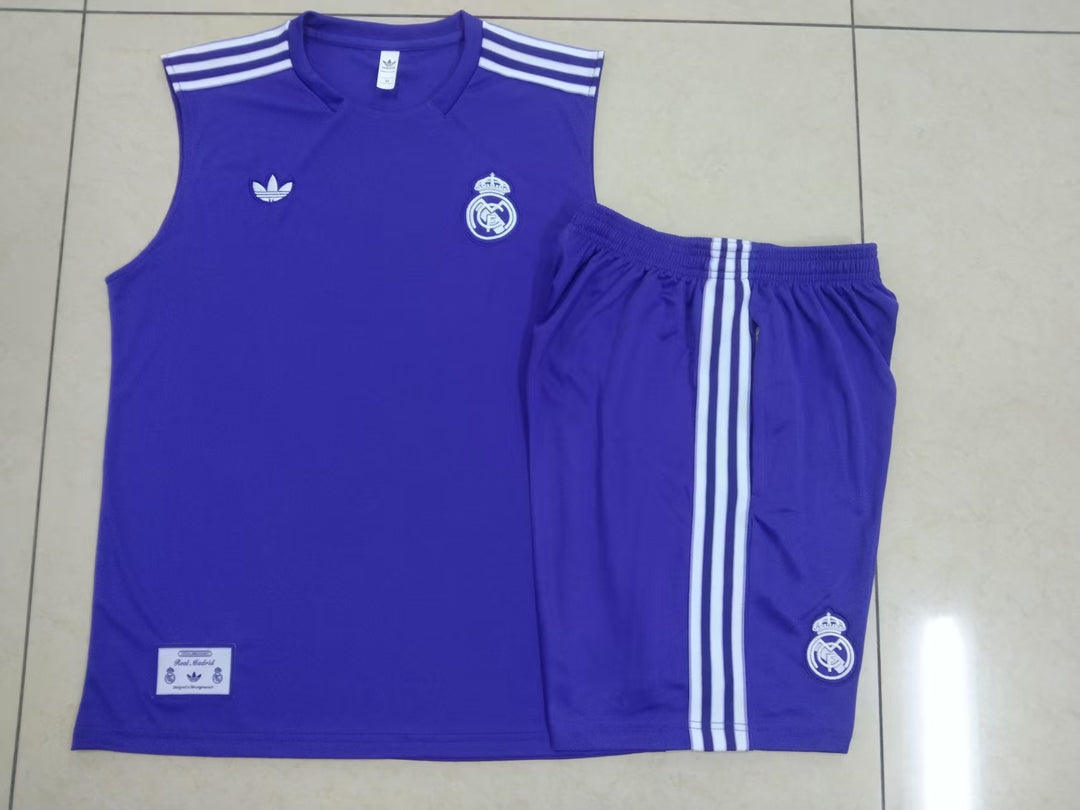 Kit Regata Real Madrid 25/26 - Roxo/Branco