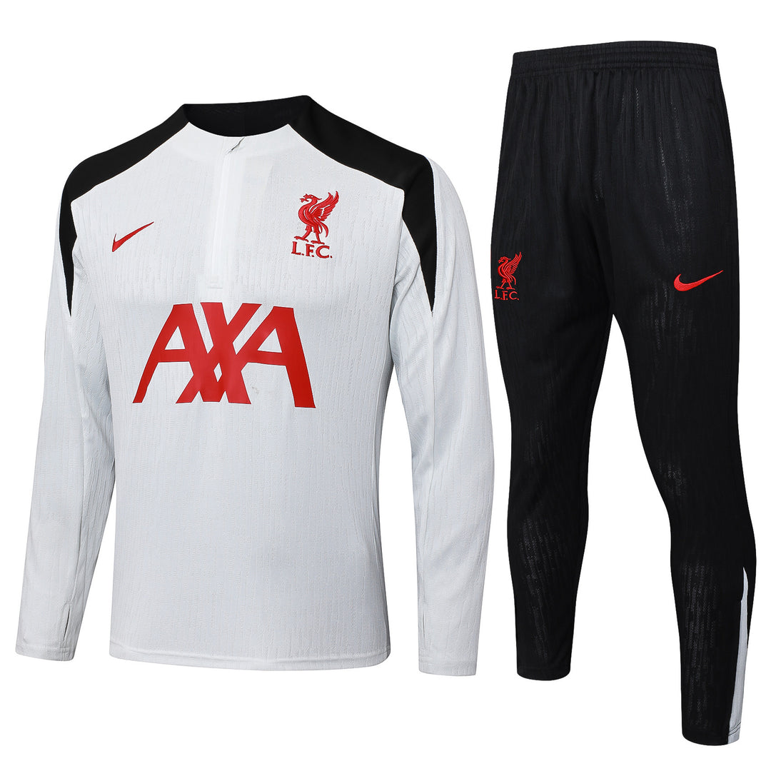 Conjunto Treino Liverpool - Branco/Preto