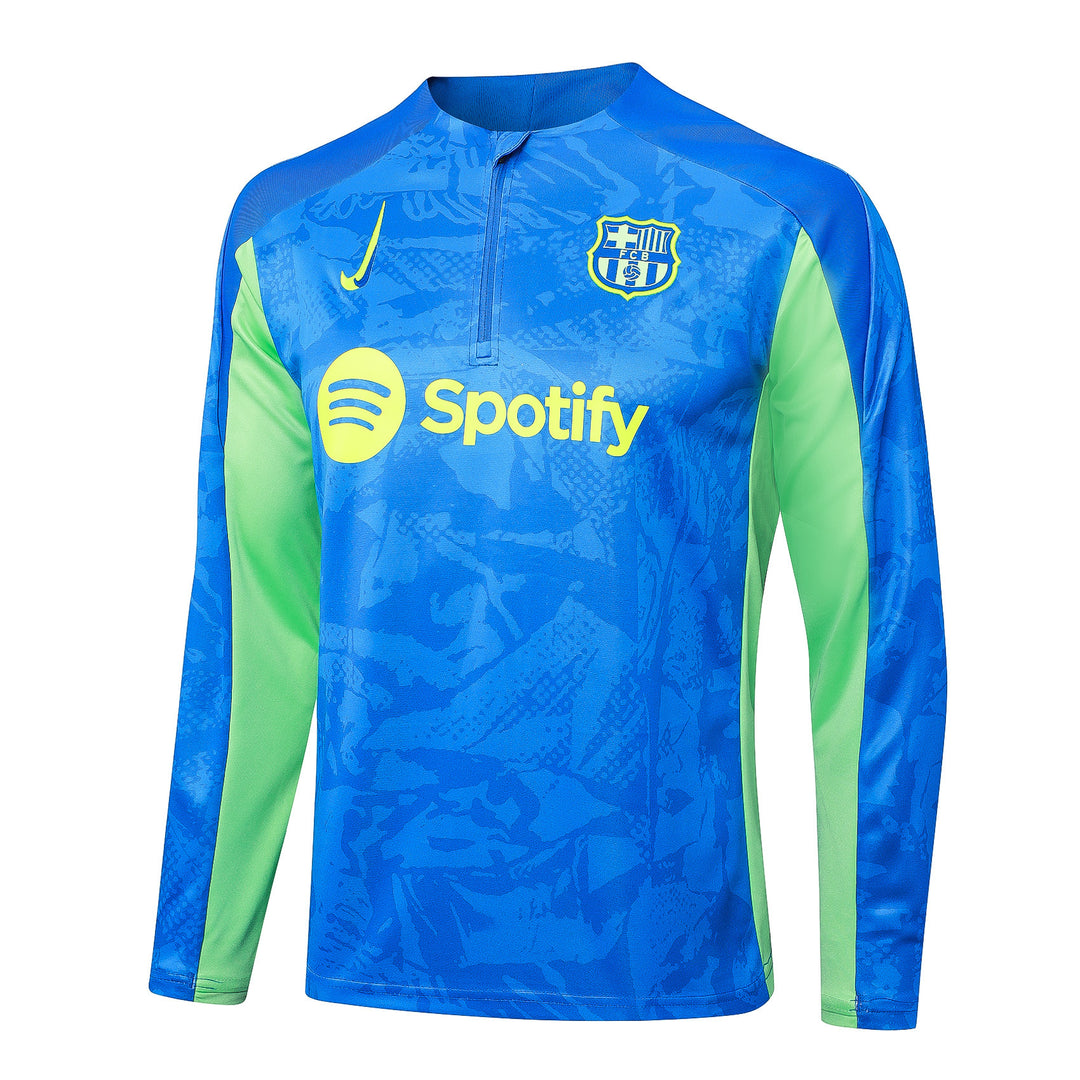 Blusão Barcelona 2025/26 - Azul Claro/Verde Claro