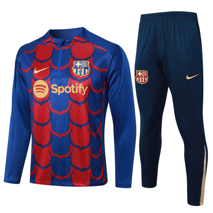 Conjunto Treino Barcelona 24/25 - Vermelho/Azul II