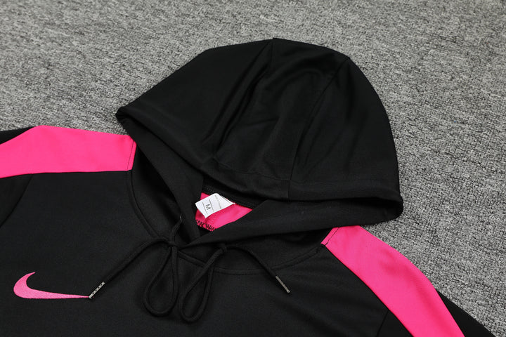 Conjunto Chelsea 2024/25 Preto/Rosa - Capuz