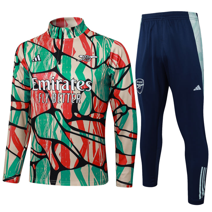 Conjunto Treino Arsenal 24/25 - Mesclado Laranja/Verde