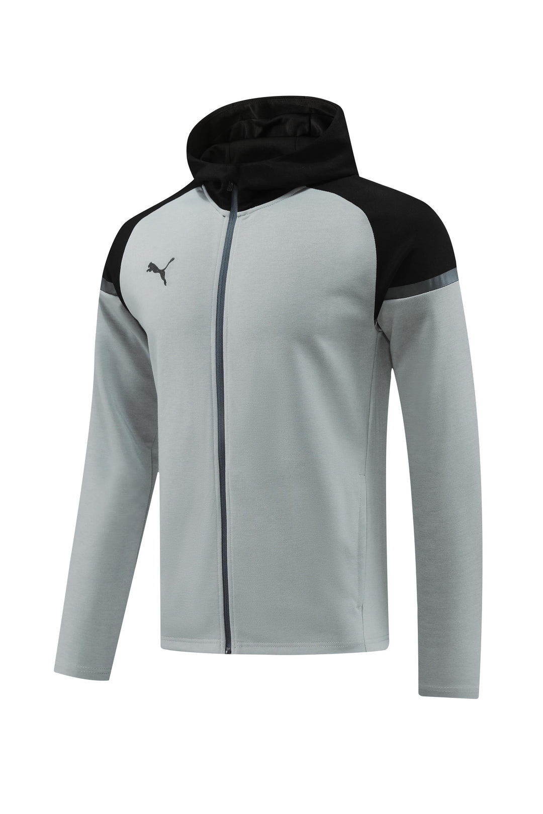 Jaqueta Puma Tech Fleece - Cinza/Preto