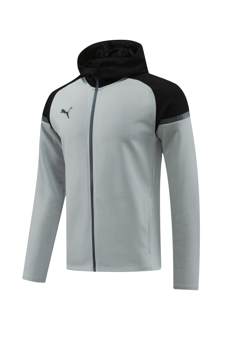 Jaqueta Puma Tech Fleece - Cinza/Preto