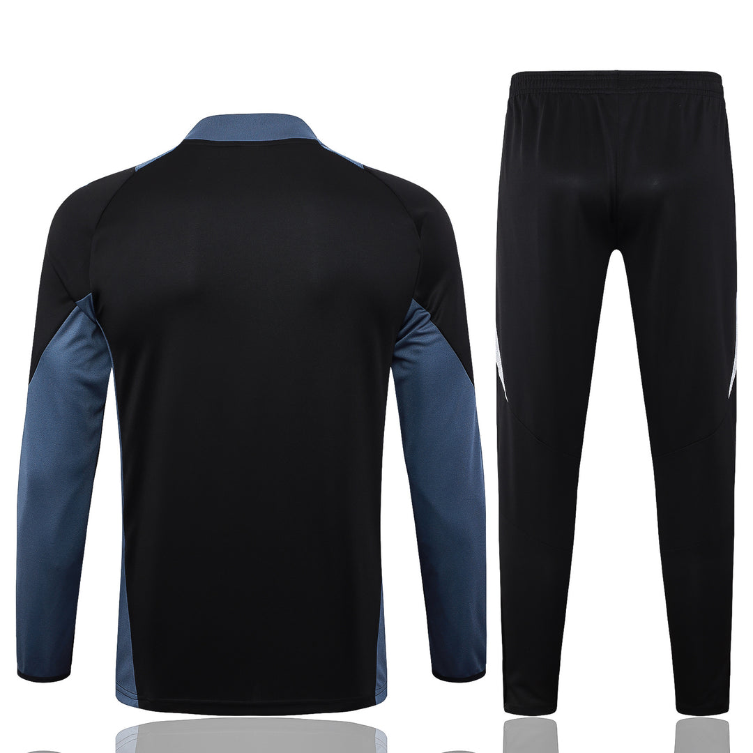 Conjunto Treino Manchester United 24/25 - Preto/Cinza
