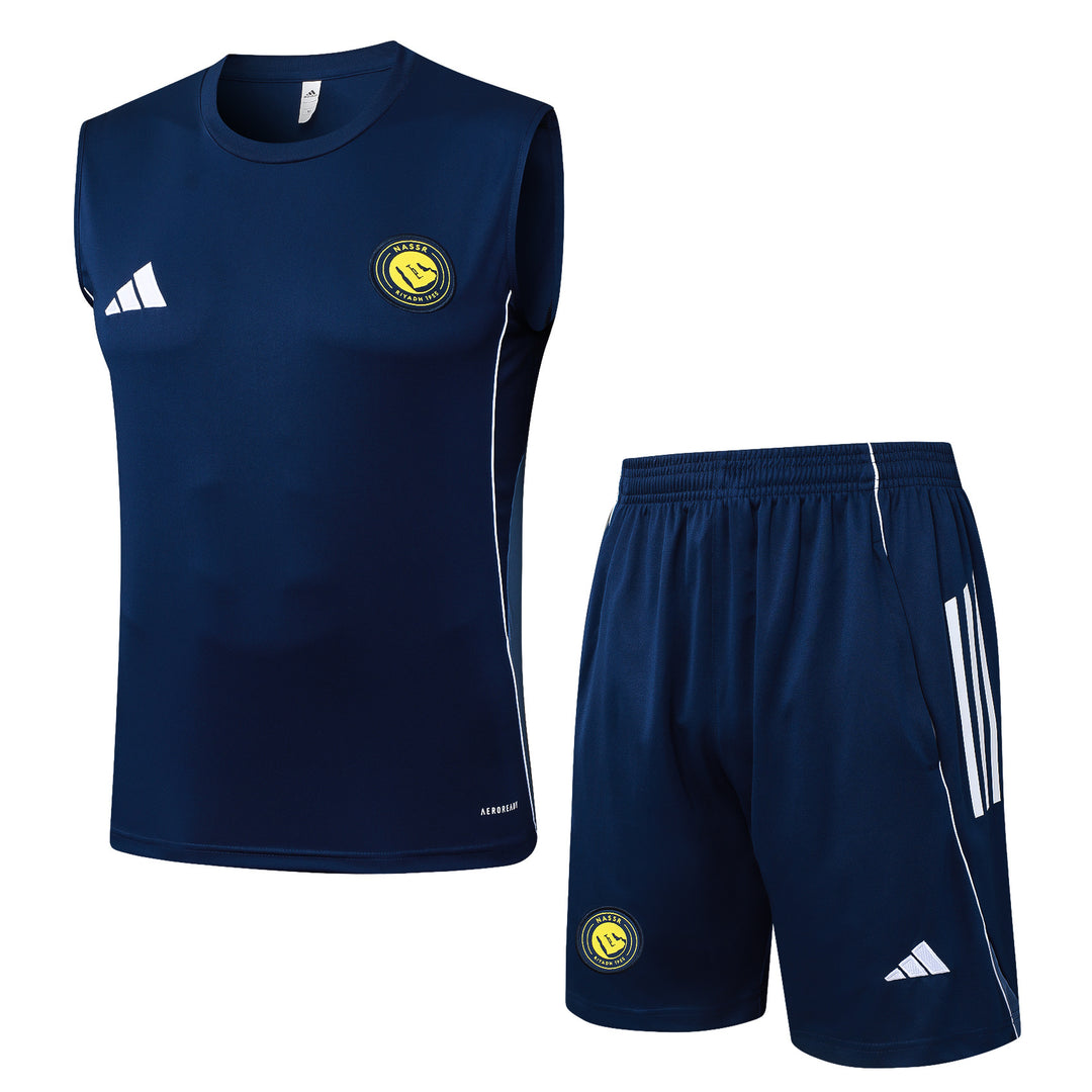 Kit Regata Al-Nassr 25/26 - Azul Marinho/Azul Aço
