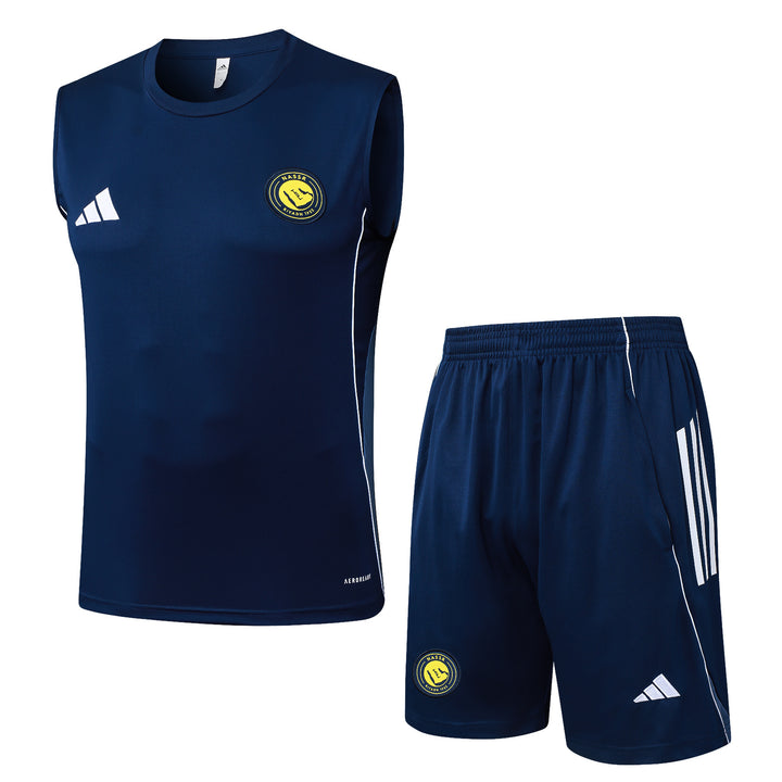 Kit Regata Al-Nassr 25/26 - Azul Marinho/Azul Aço