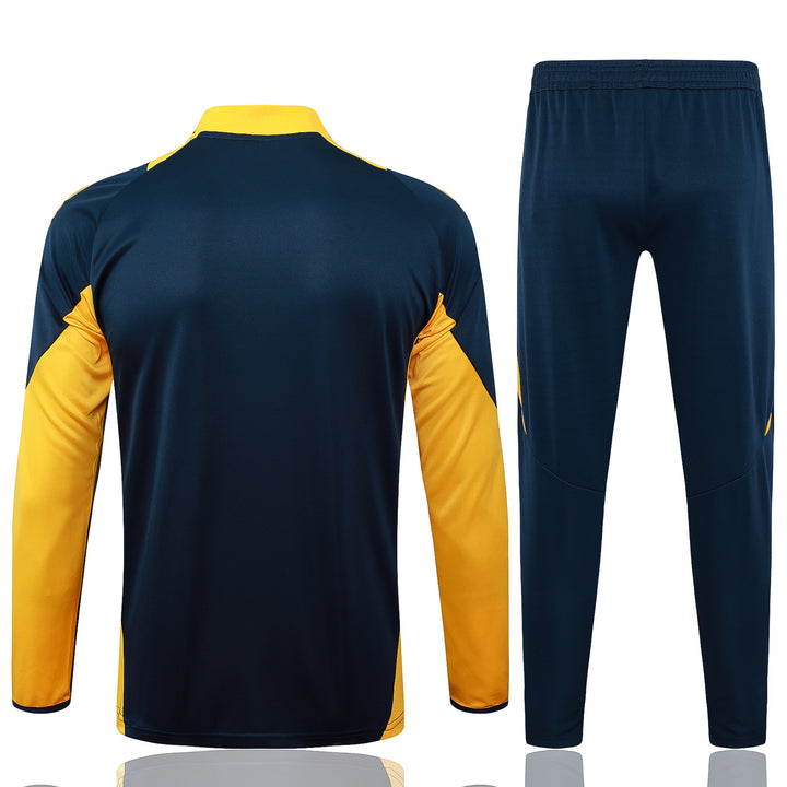 Conjunto Treino Real Madrid 24/25 - Azul Marinho/Amarelo