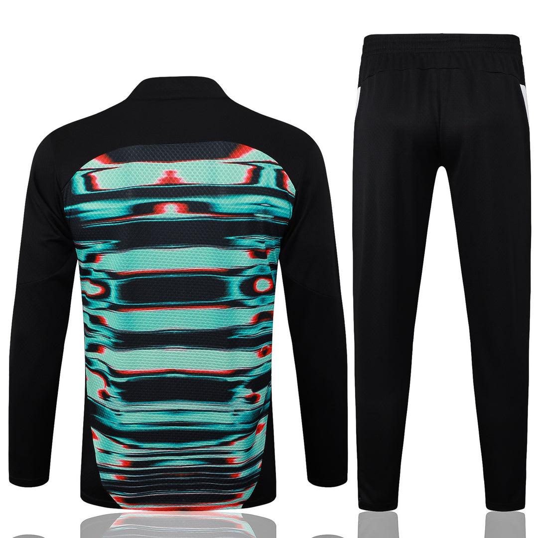 Conjunto Treino Arsenal 25/26 - Preto/Mesclado Turquesa
