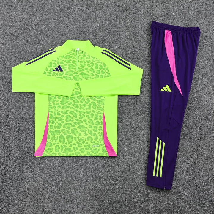 Conjunto treino Adidas - Verde Neon/Roxo