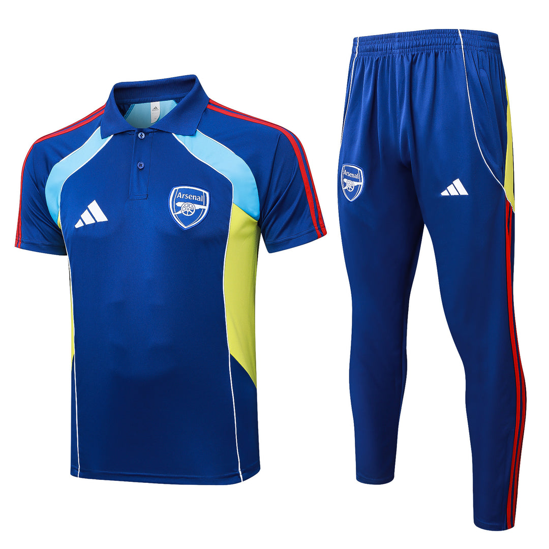 Kit Polo Arsenal 25/26 - Azul Marinho