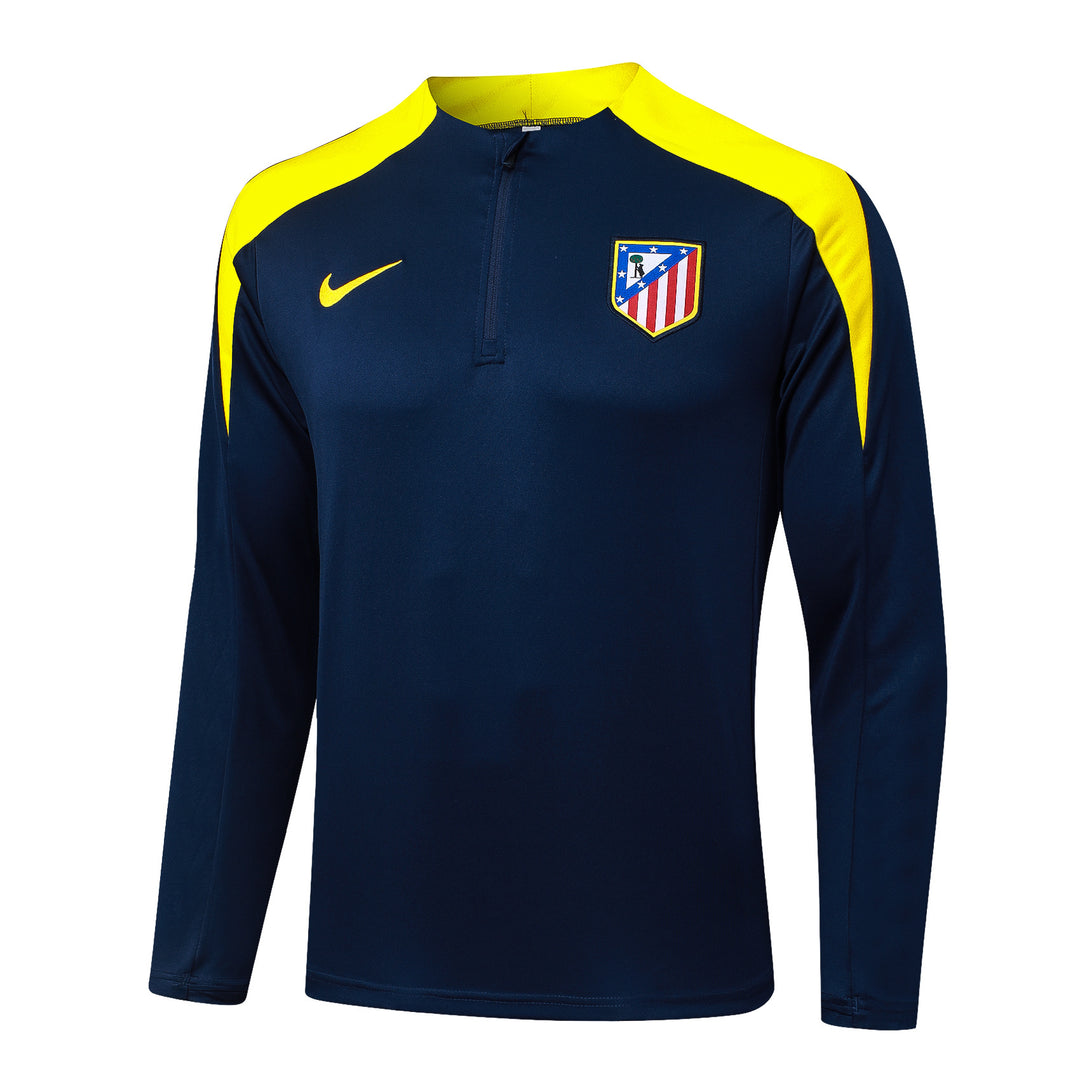 Blusão Atlético Madrid 2025/26 - Azul Marinho/Amarelo
