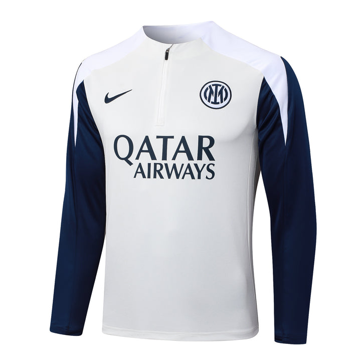 Blusão Inter de Milão 2025/26 - Off-White/Azul Marinho