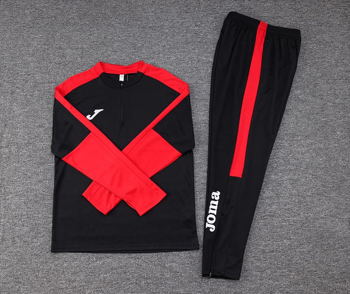 Conjunto Treino Joma - Preto/Vermelho II