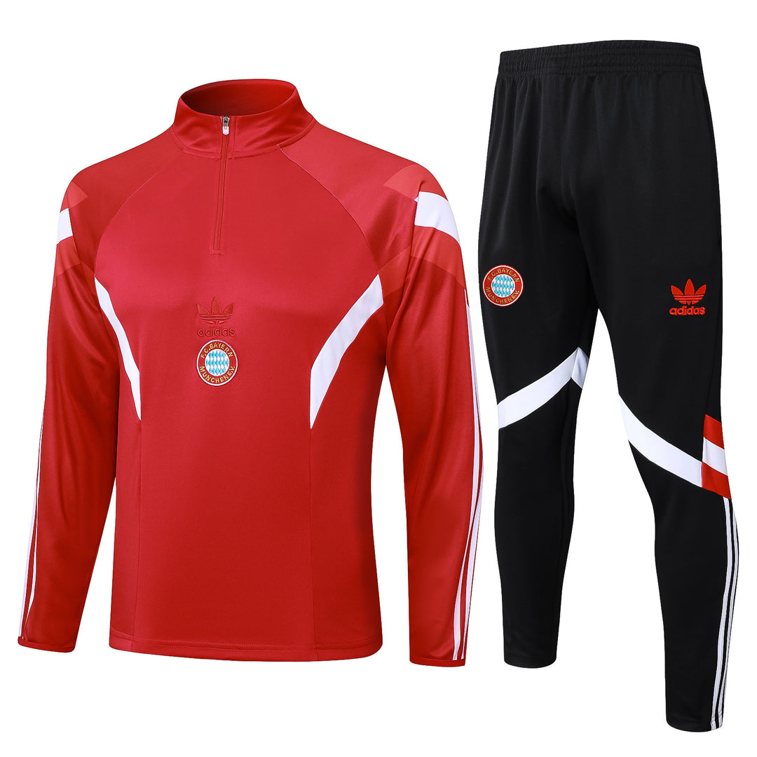 Conjunto Treino Bayern de Munich 24/25 - Vermelho/Preto