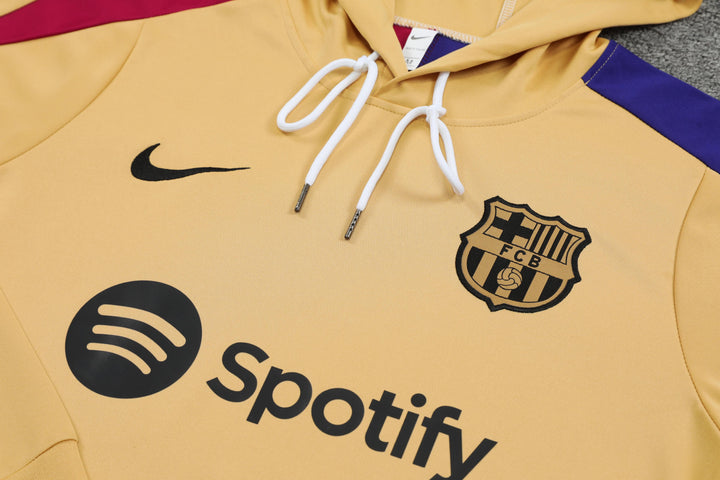 Conjunto Barcelona 2024/25 Bege - Capuz