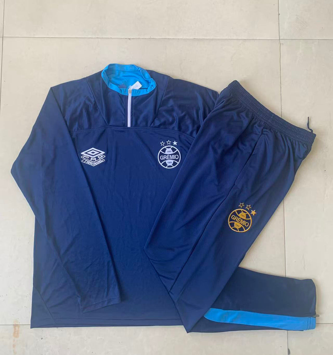 Conjunto Treino Grêmio 25/26 - Azul Marinho/Azul Capri