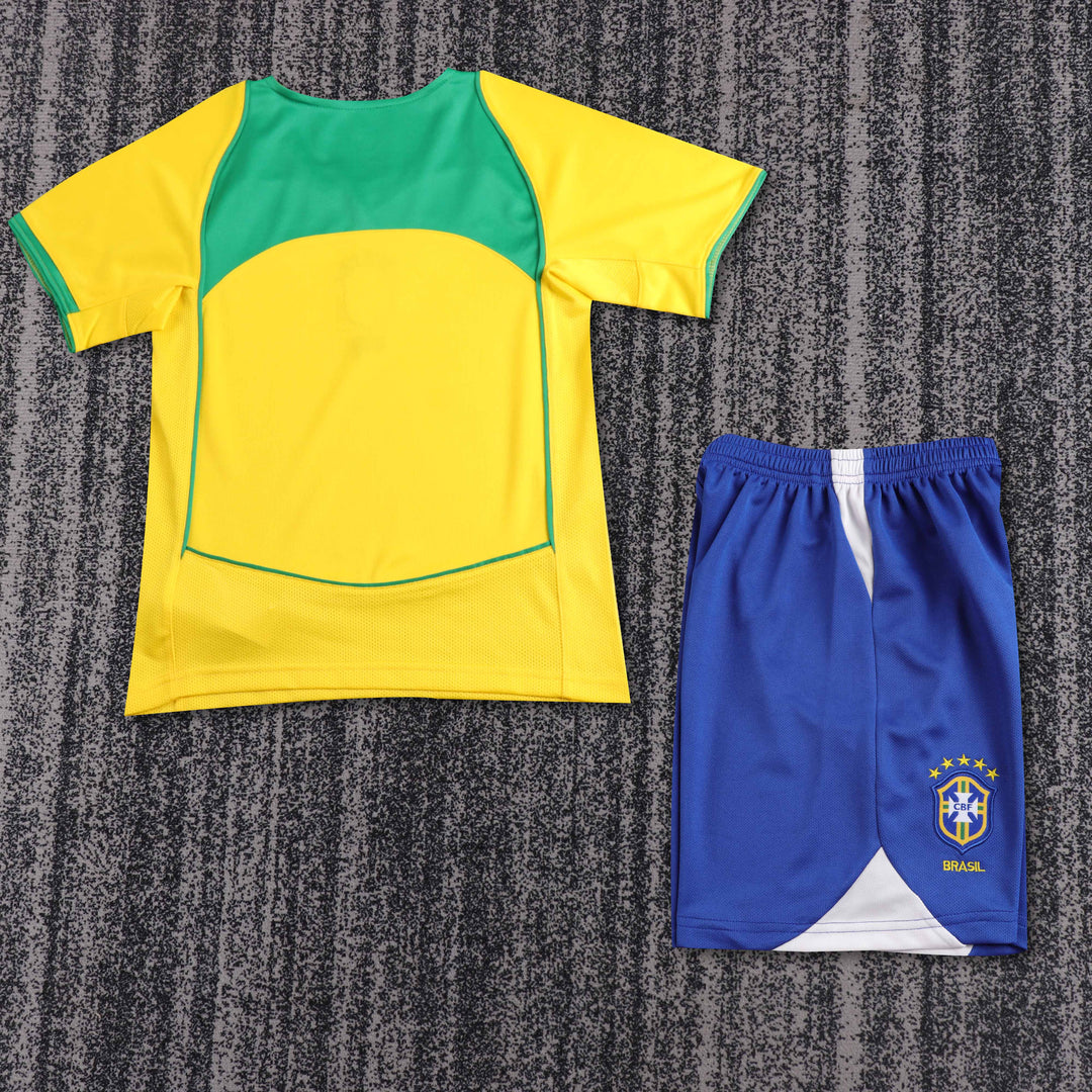 Camisa Retrô Brasil 2004 Home Infantil – Belt Sports
