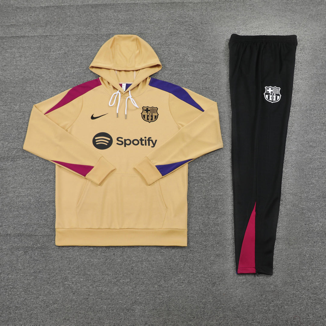 Conjunto Barcelona 2024/25 Bege - Capuz