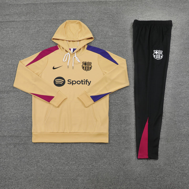 Conjunto Barcelona 2024/25 Bege - Capuz