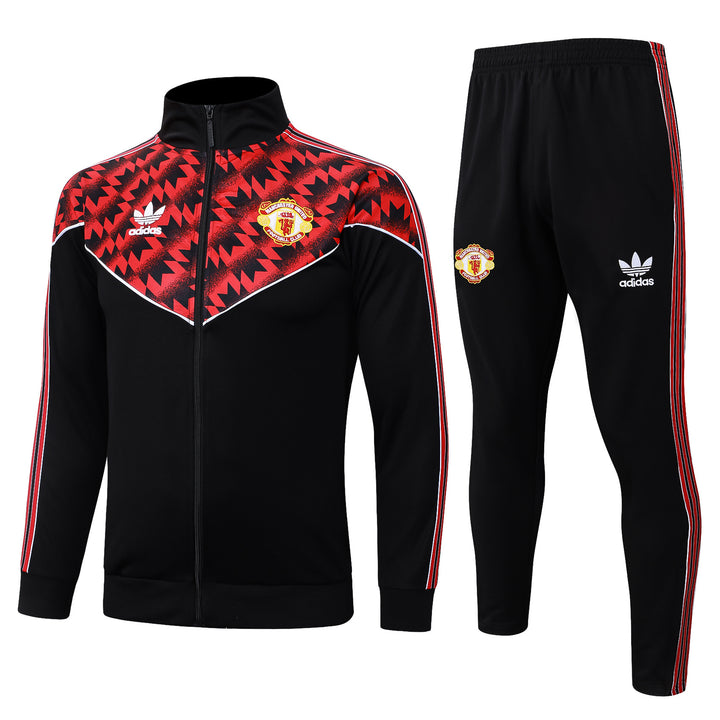 Conjunto Manchester United 25/26 - Preto/Vermelho