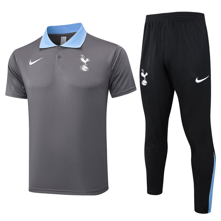 Kit Polo Tottenham 24/25 - Cinza Escuro