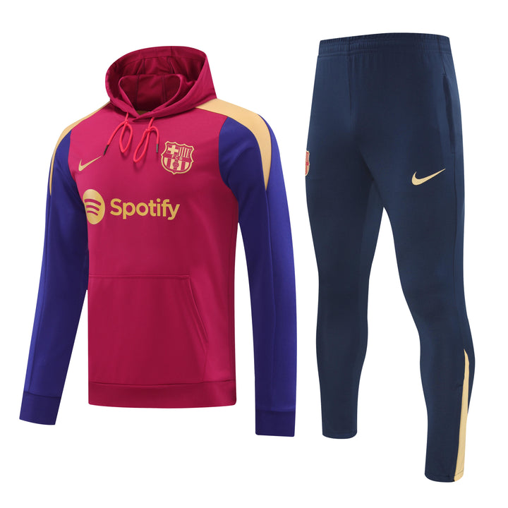 Conjunto Barcelona 2024/25 Vermelho - Capuz
