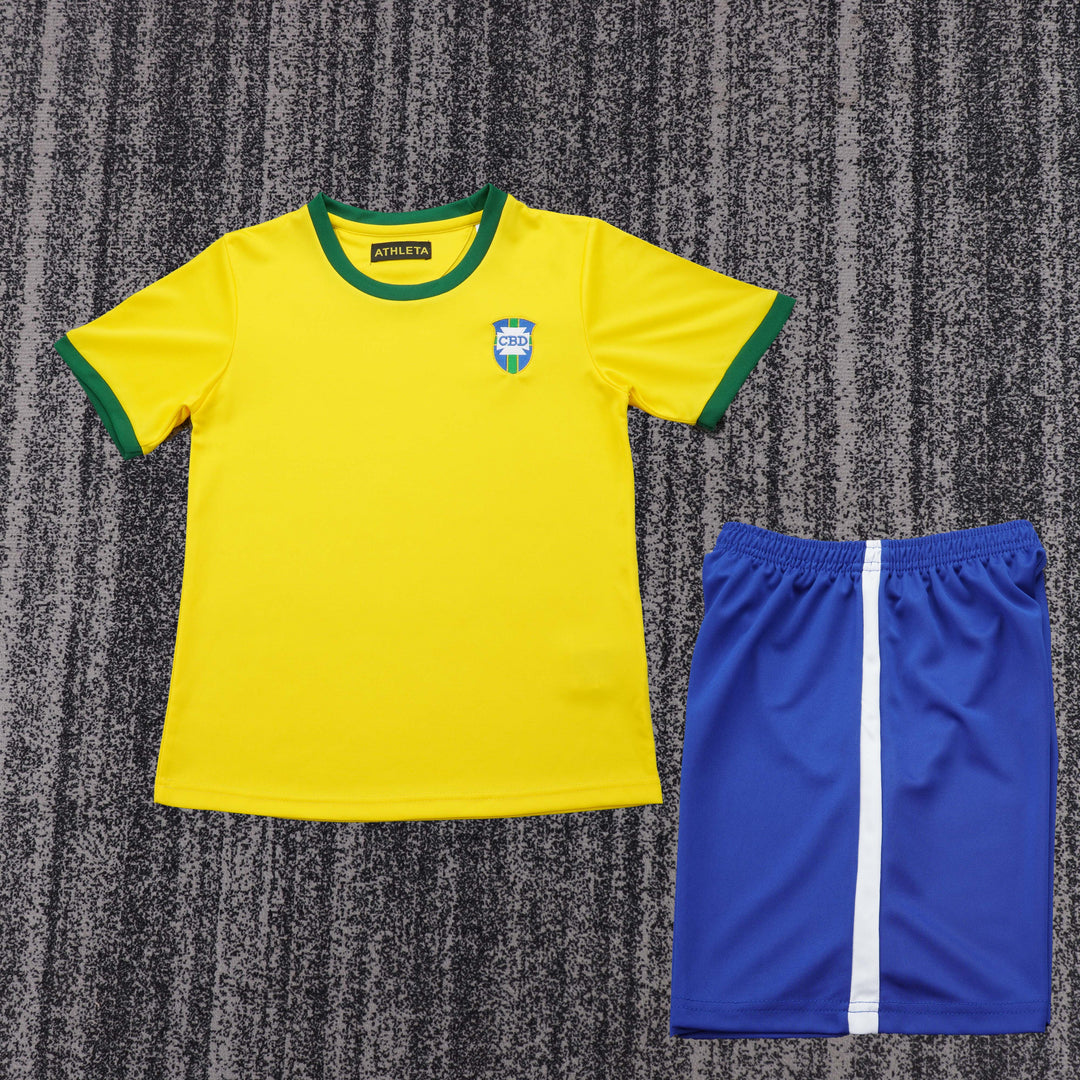 Camisa Retrô Brasil 1970 Home Infantil – Belt Sports