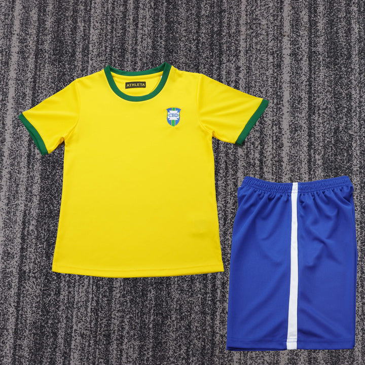 Camisa Retrô Brasil 1970 Home Infantil – Belt Sports