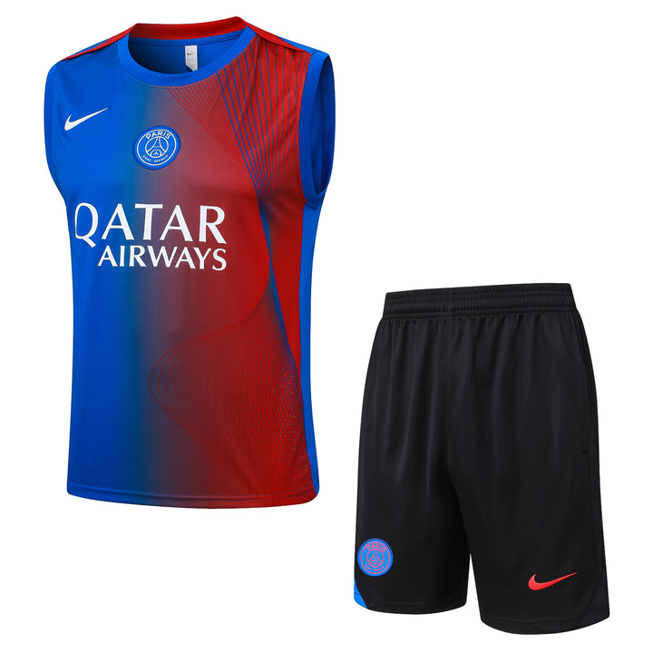 Kit Regata PSG 25/26 - Azul Royal/Vermelho/Preto