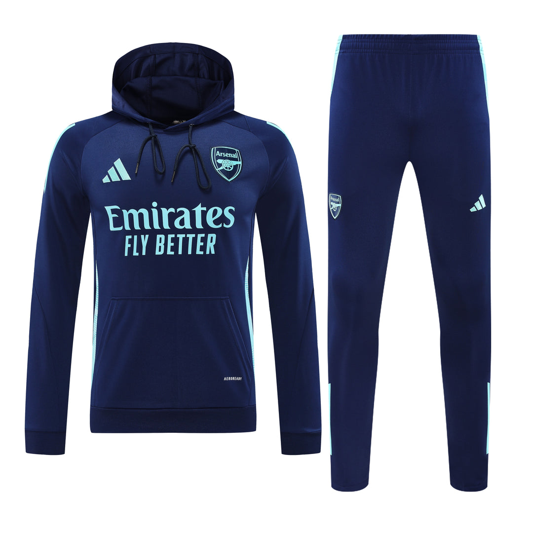 Conjunto Arsenal 2024/25 Azul Marinho - Capuz