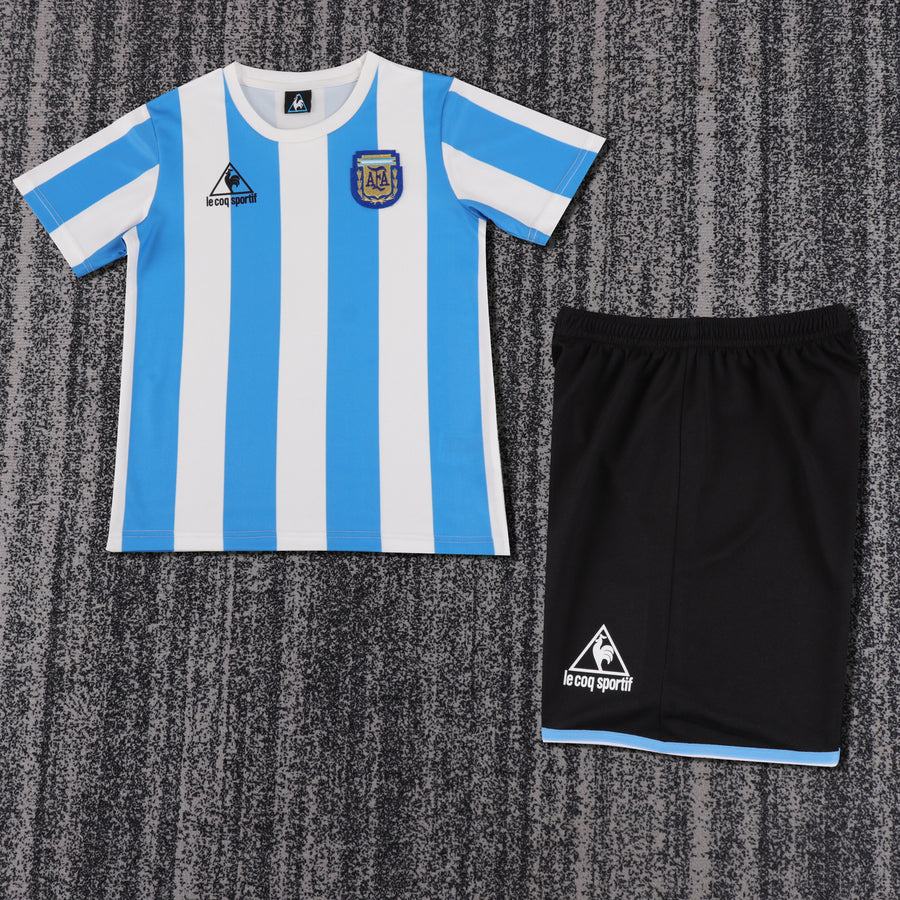 Camisa Retrô Argentina 1986 Home Infantil – Belt Sports
