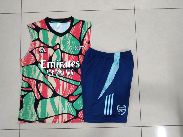 Kit Regata Arsenal 24/25 - Bege/Verde/Vermelho
